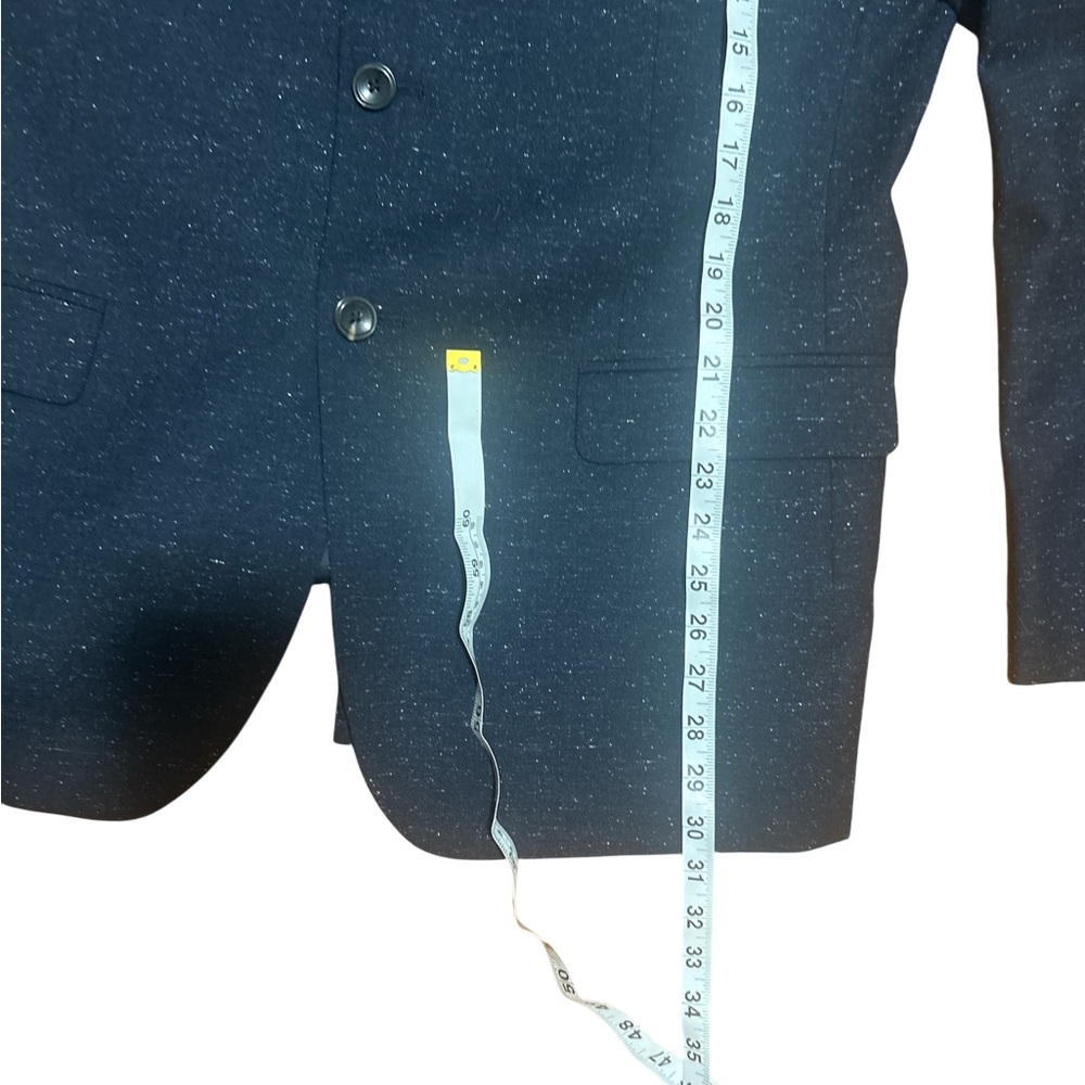 Reiss Men’s 42R Navy Donegal Fleck Wool Blend Blazer Sport Coat Tailored - Picture 9 of 12